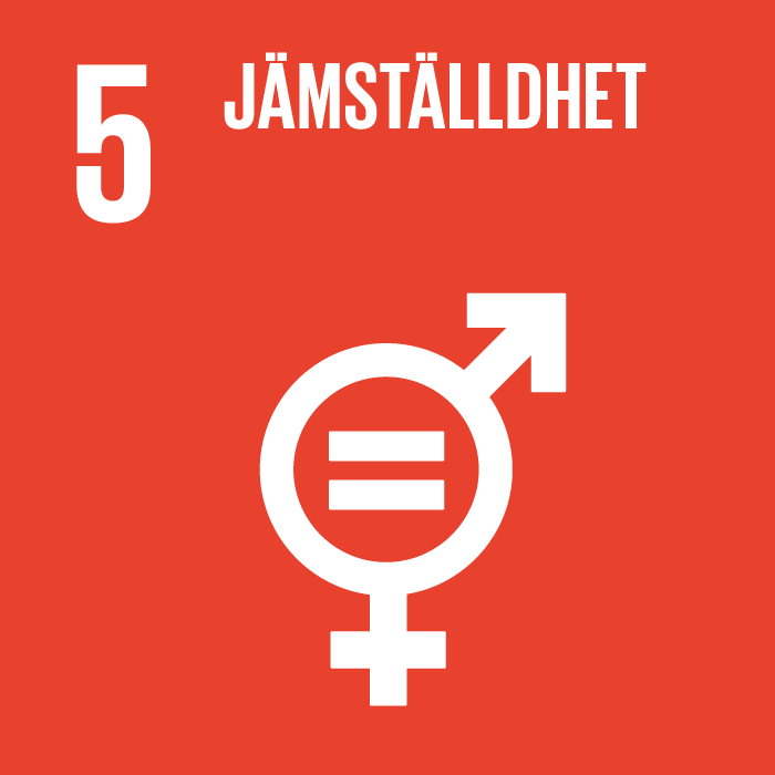 Globala målen - ikon för mål 5: Jämställdhet