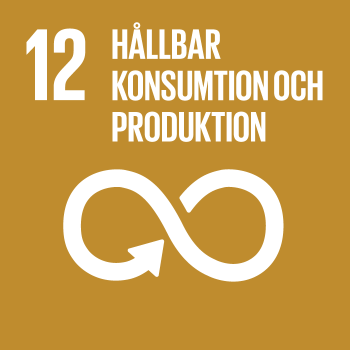 Globala målen - ikon för mål 12: Hållbar konsumtion och produktion